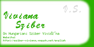viviana sziber business card